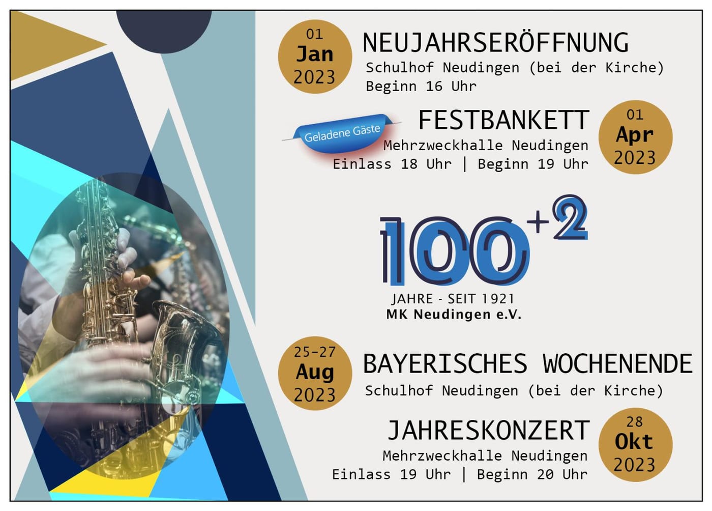 100+2 Jahre MK Neudingen e.V. - seit 1921